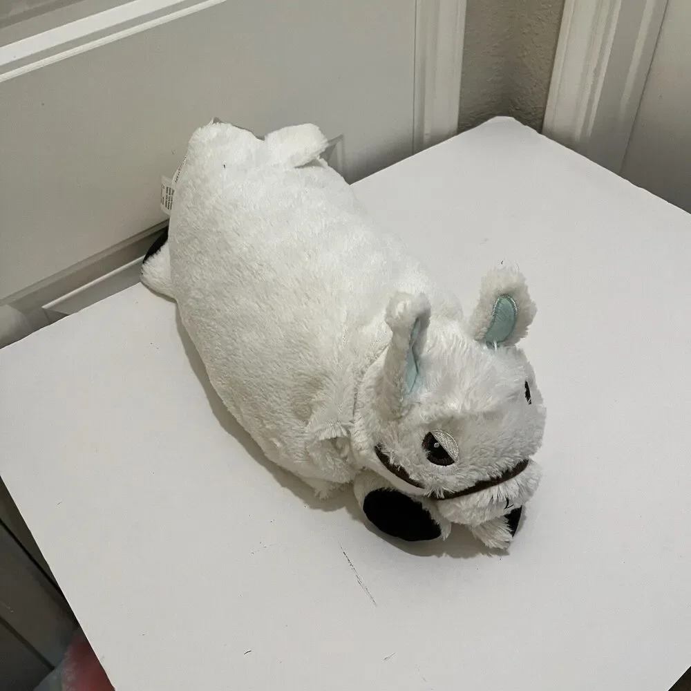 Piper Kids White Llama Plush Pillow Pet Foldable Cuddly Travel Friend 12